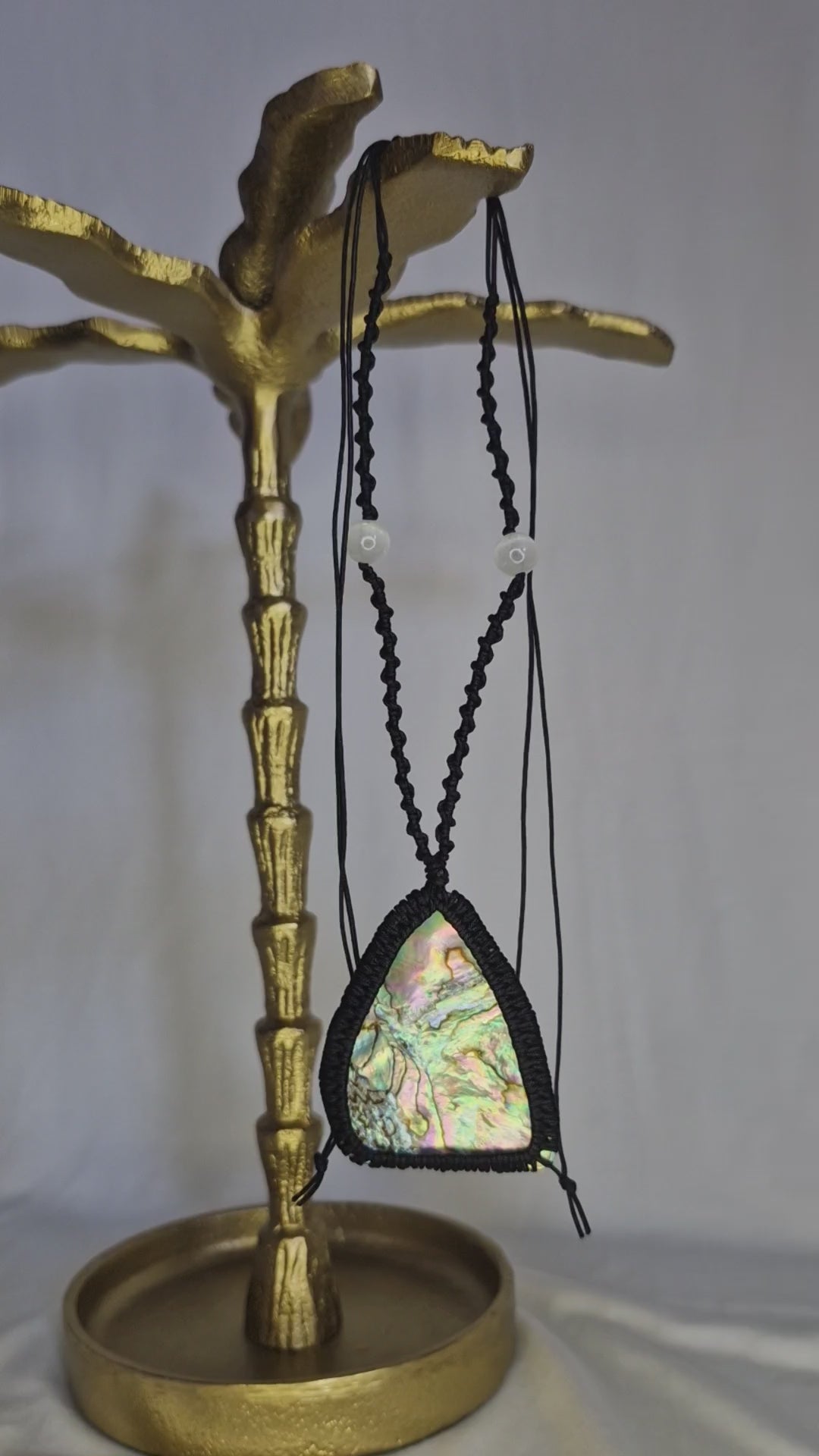 Wrapped Pāua necklace