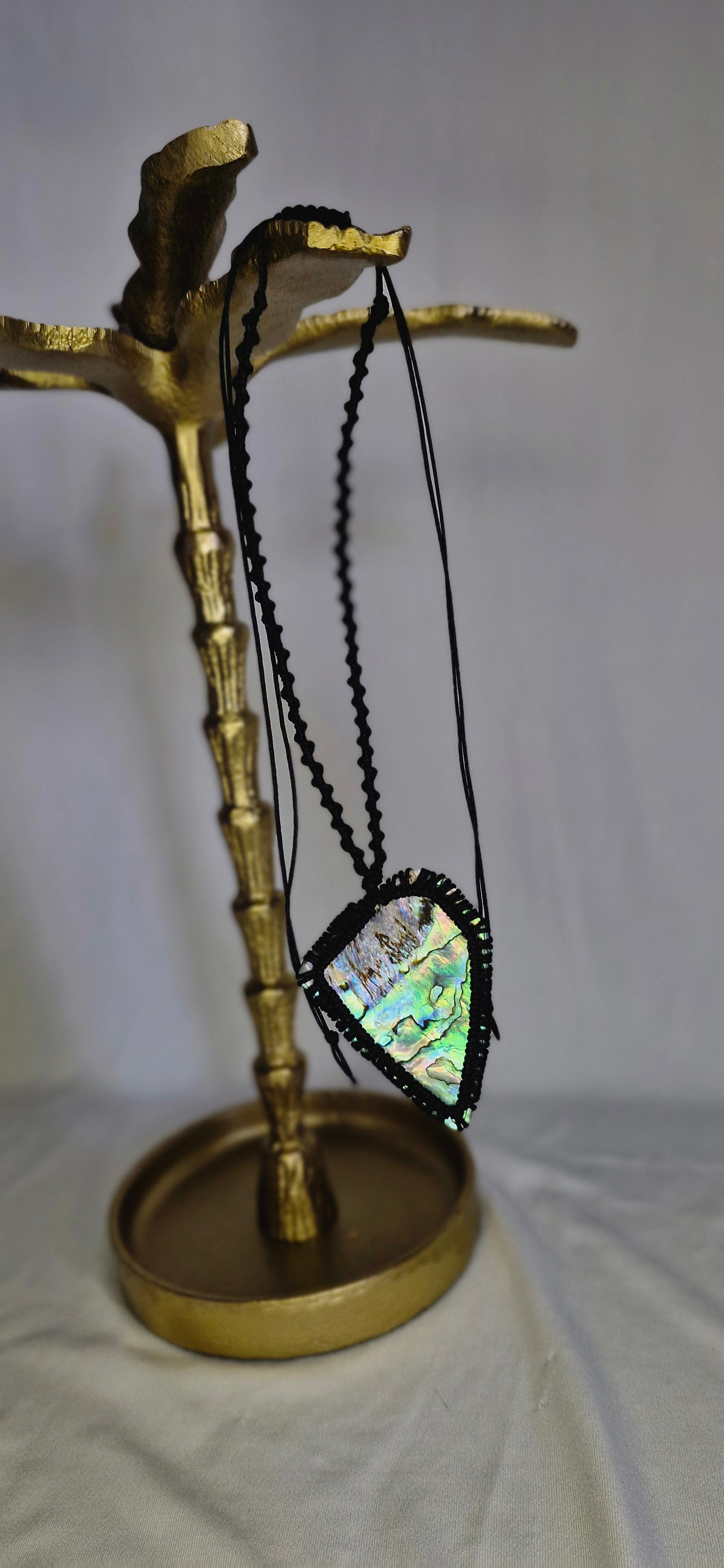 Wrapped Pāua necklace
