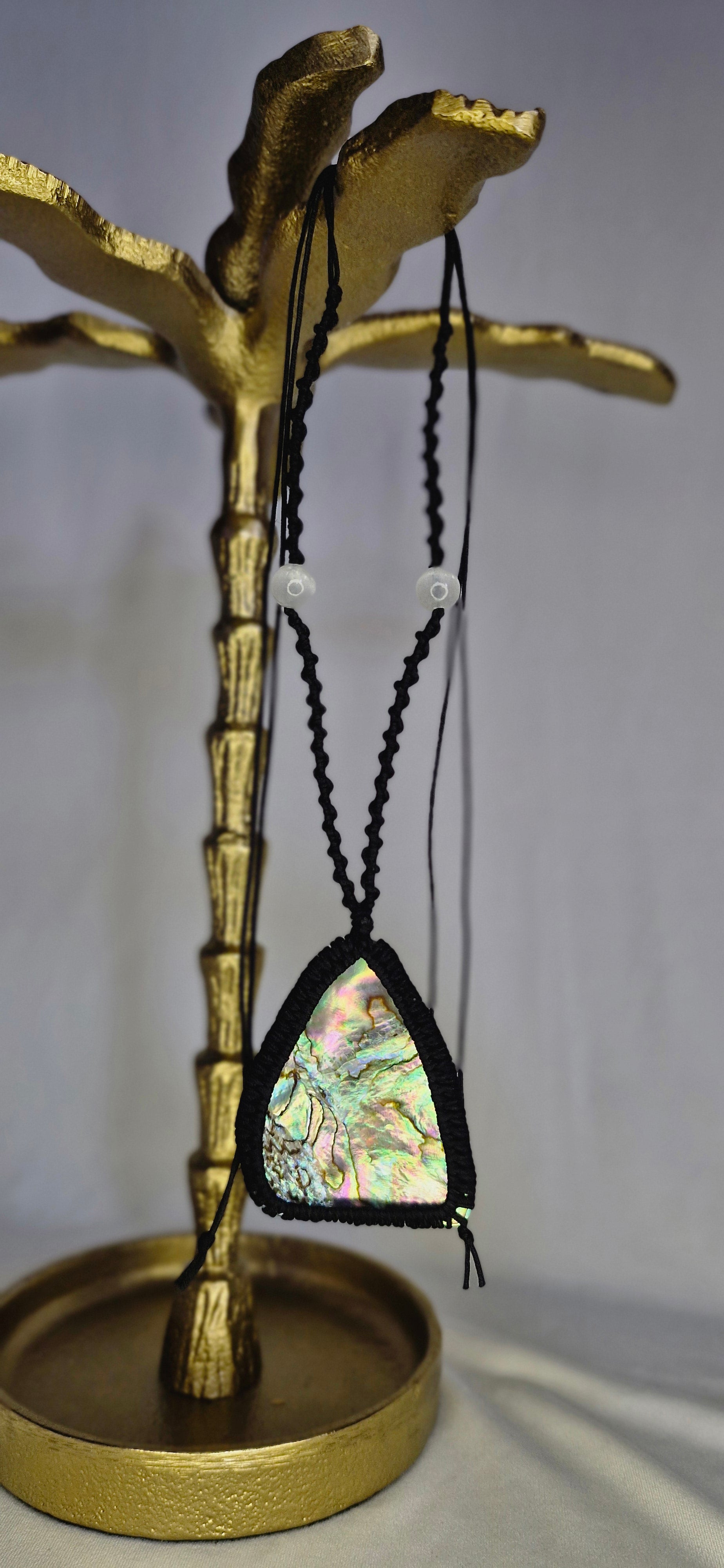 Wrapped Pāua necklace