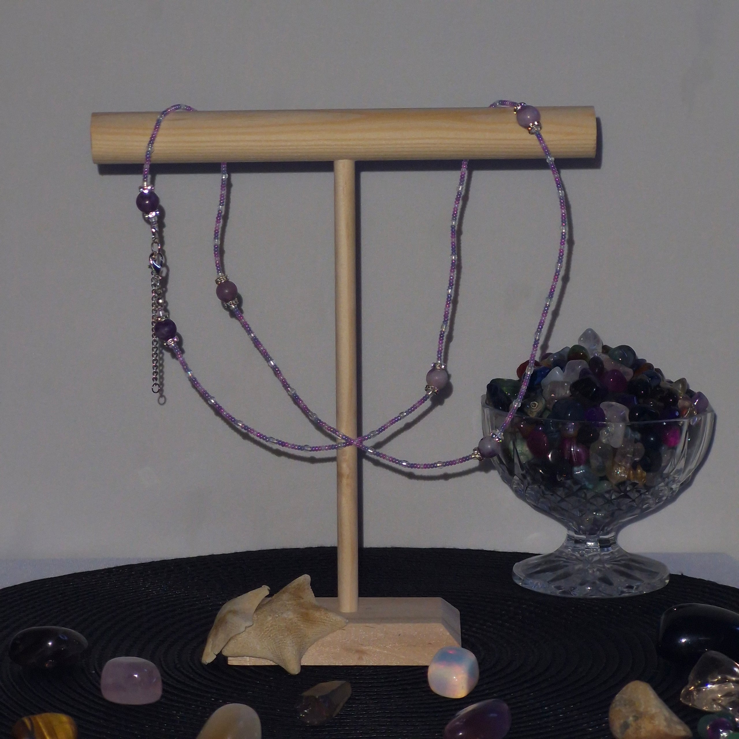 Lepidolite waist beads