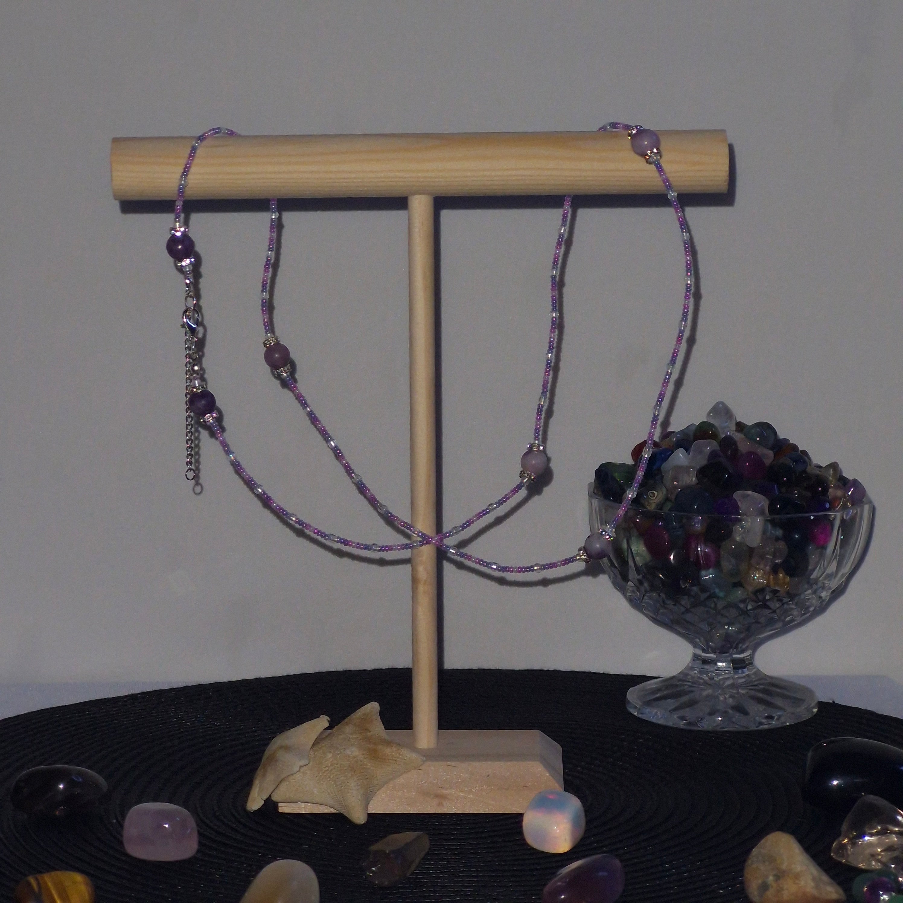Lepidolite waist beads