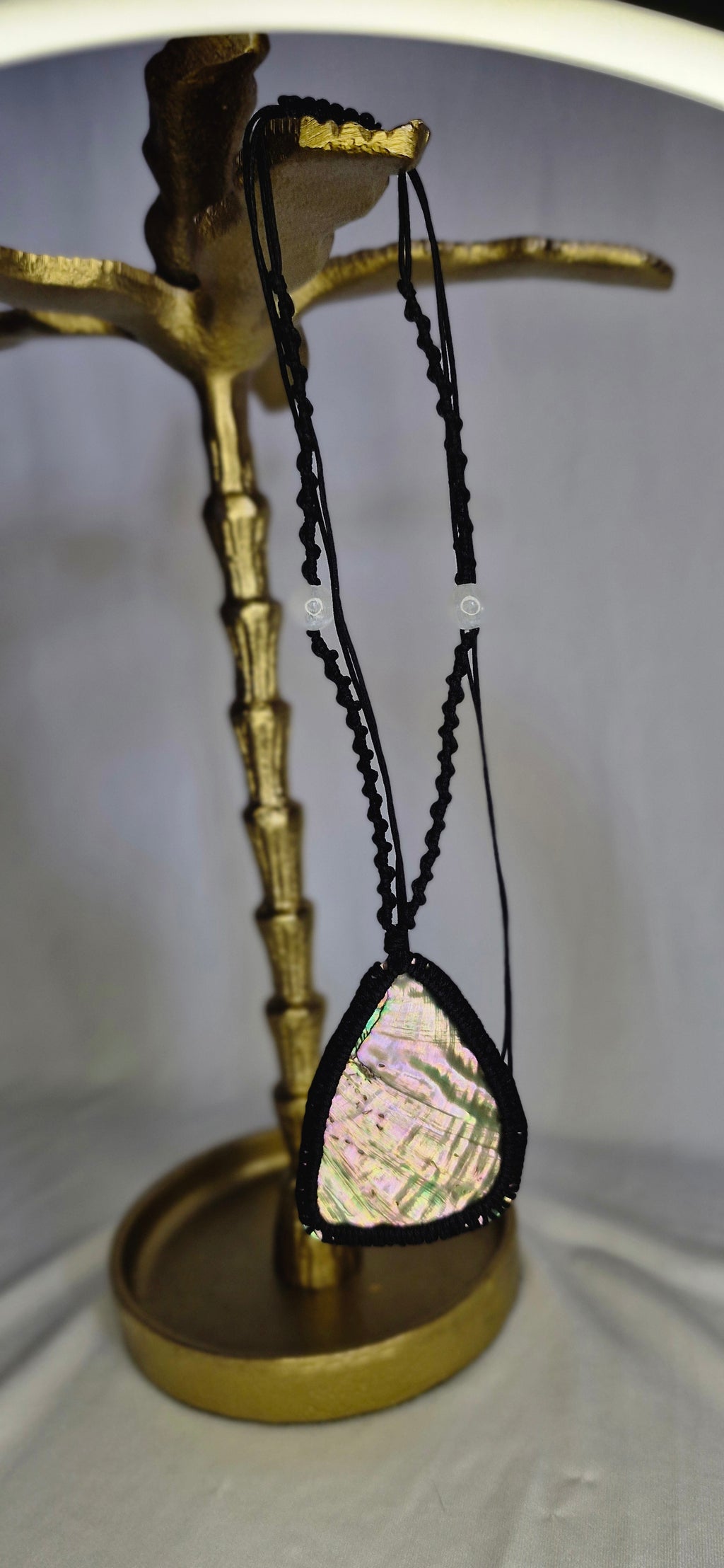Wrapped Pāua necklace